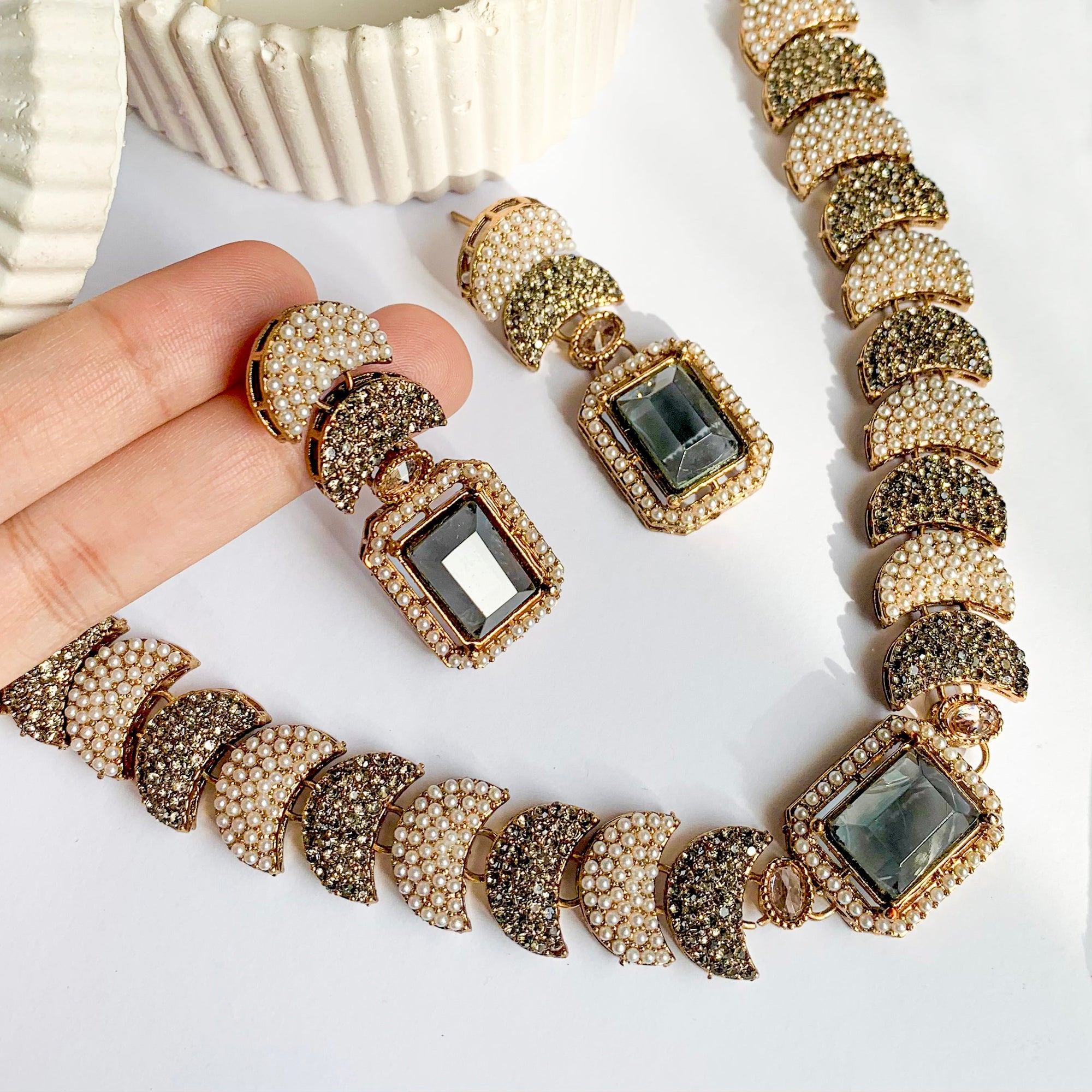 Dur-e-Fishan Necklace Set – S-63