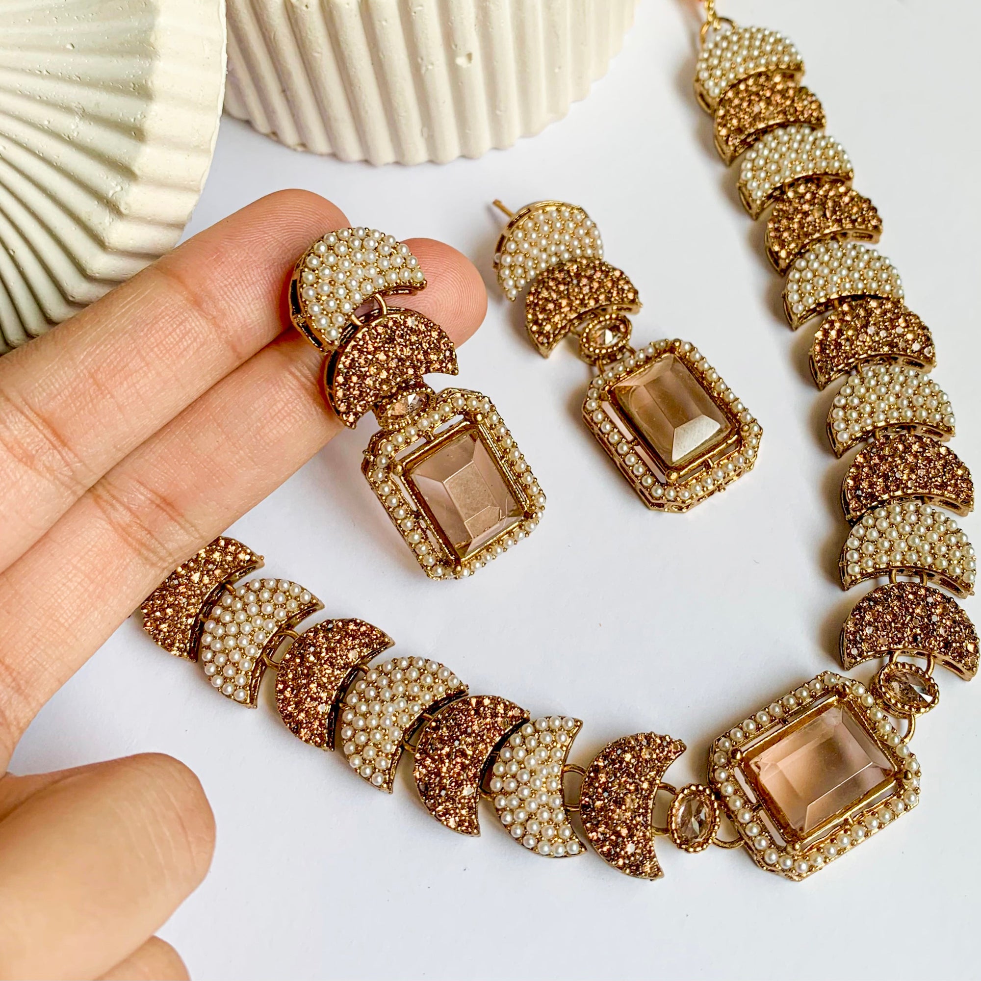 Dur-e-Fishan Necklace Set – S-63
