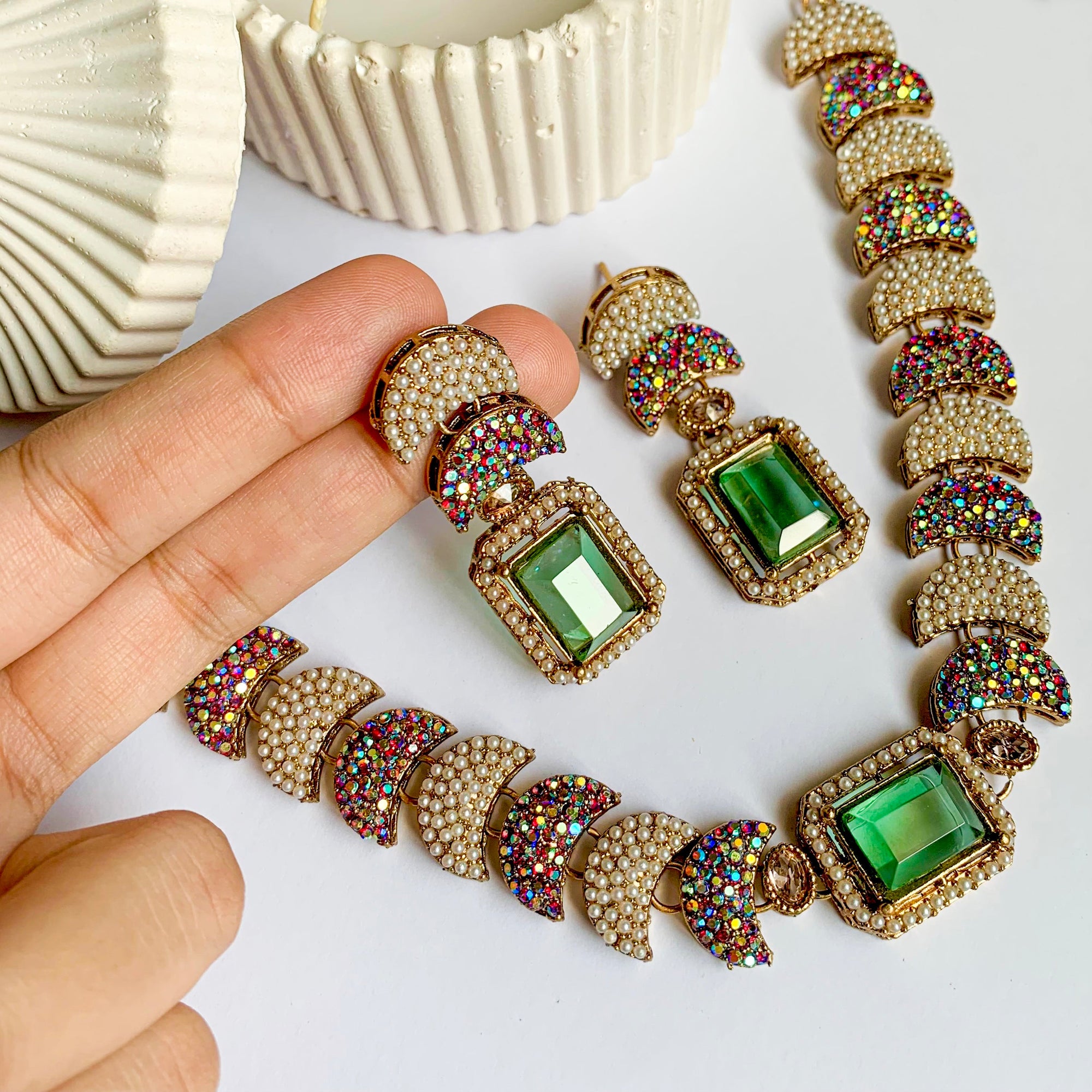 Dur-e-Fishan Necklace Set – S-63