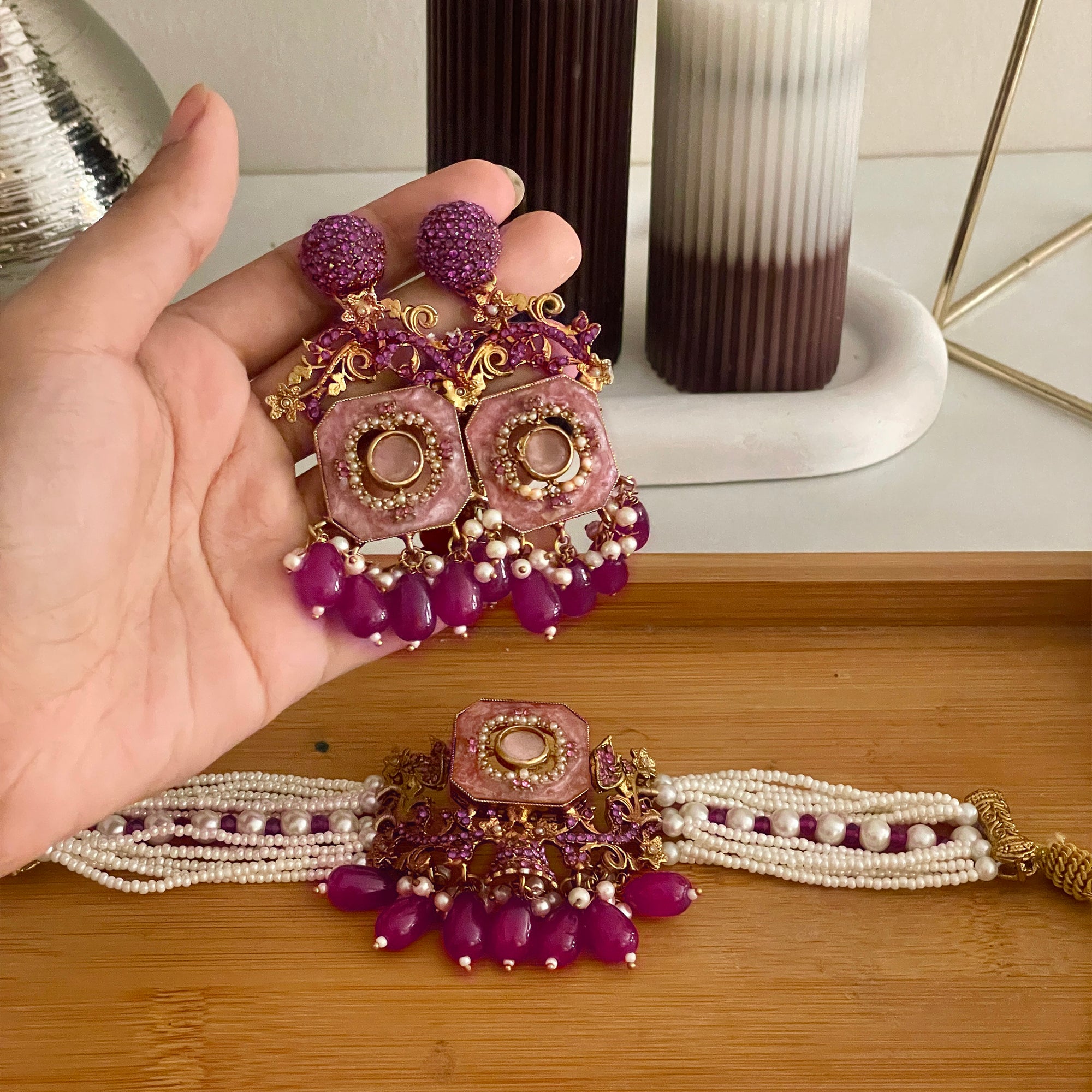 Naureen Half Choker Set