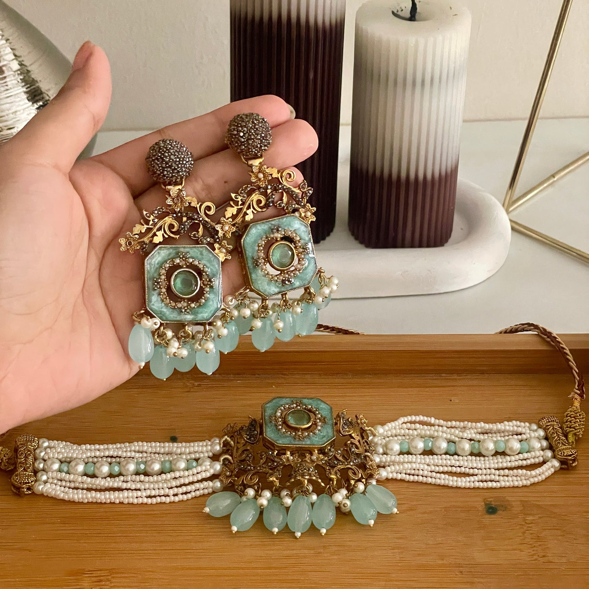 Naureen Half Choker Set – CS-44