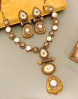 Rang-e-Deewan Pearl Mughal Charm Necklace
